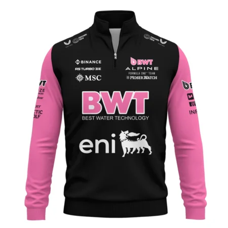 2025 Alpine F1 Team Suit Quarter-Zip Sweatshirt BLVA150725A05ALPQZS