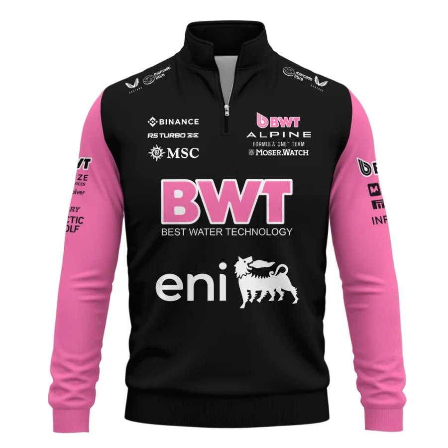 2025 Alpine F1 Team Suit Quarter-Zip Sweatshirt BLVA150725A05ALPQZS