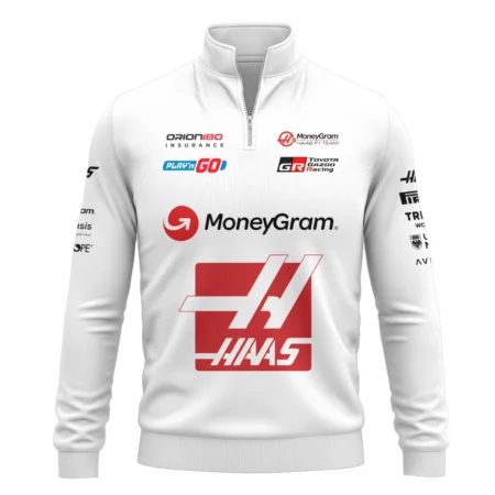 2025 Haas F1 Race Suit Quarter-Zip Sweatshirt BLVA150725HAAS04QZS