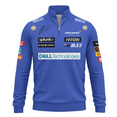 2021 Race Suit Uniform Quarter-Zip Sweatshirt For Fans BLVA180725A03QZS-1 CleanFit