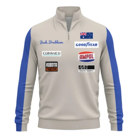 1970 Jack Brabham race suit Quarter-Zip Sweatshirt BLVAJB070725A01QZS