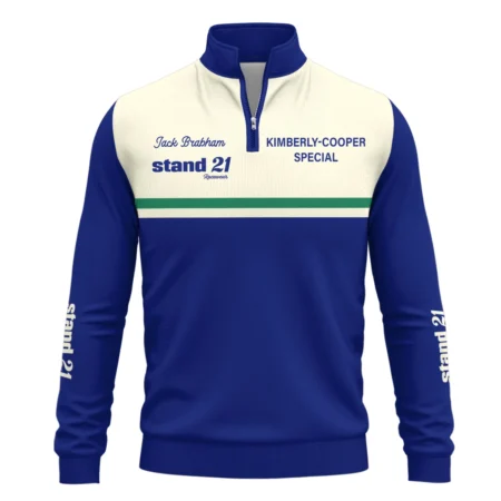1990s Sir Jack Brabham Race IndyCar Suit Quarter-Zip Sweatshirt BLVAJB070725A02QZS