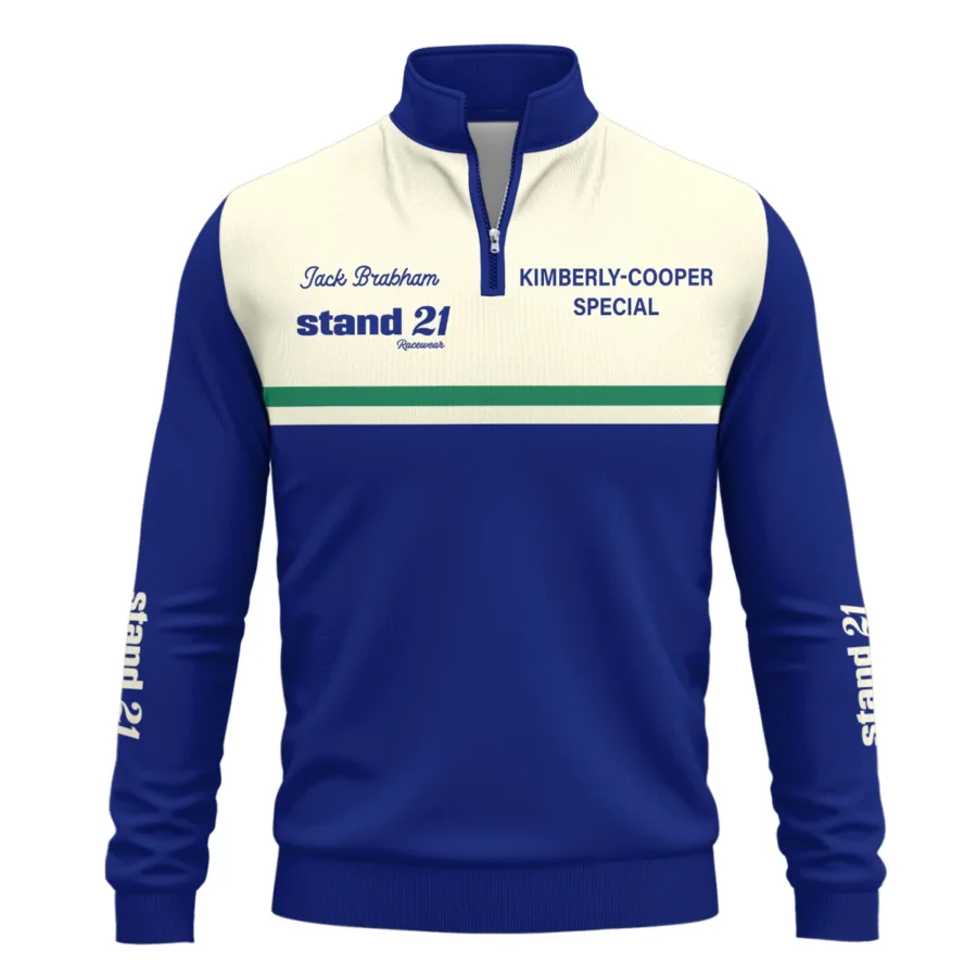 1990s Sir Jack Brabham Race IndyCar Suit Quarter-Zip Sweatshirt BLVAJB070725A02QZS