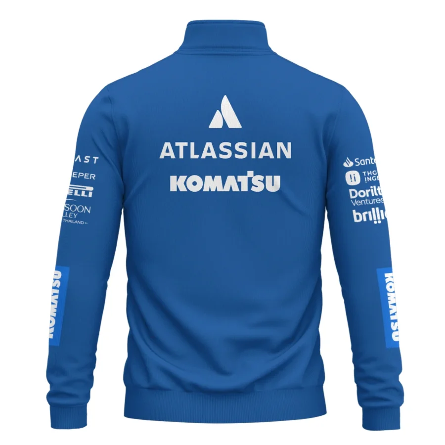 2025 Williams F1 Race Suit Quarter-Zip Sweatshirt BLVA100725A04WILQZS