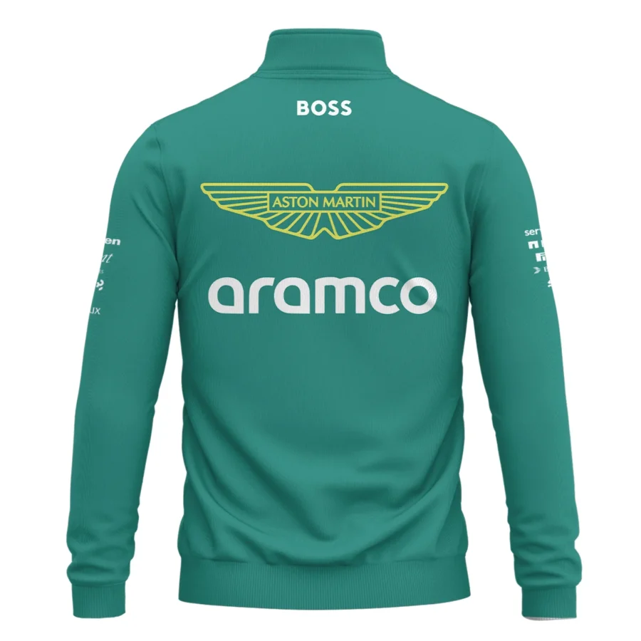2025 Aston Martin F1 Team Suit Quarter-Zip Sweatshirt BLVA120725A01AMQZS