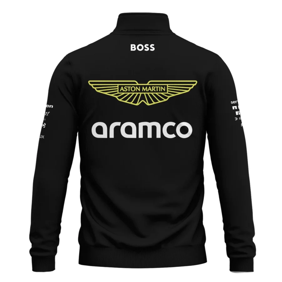 2025 Aston Martin F1 Team Suit Quarter-Zip Sweatshirt BLVA120725A02AMQZS