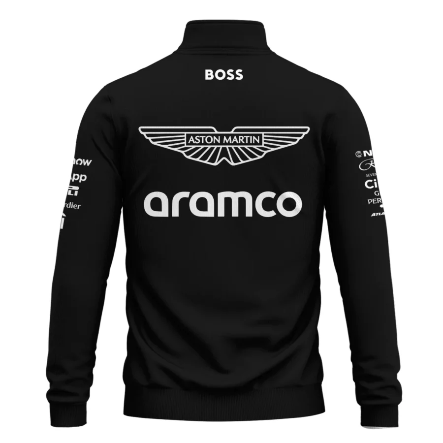 2025 Aston Martin F1 Team Suit Quarter-Zip Sweatshirt BLVA120725A05AMQZS