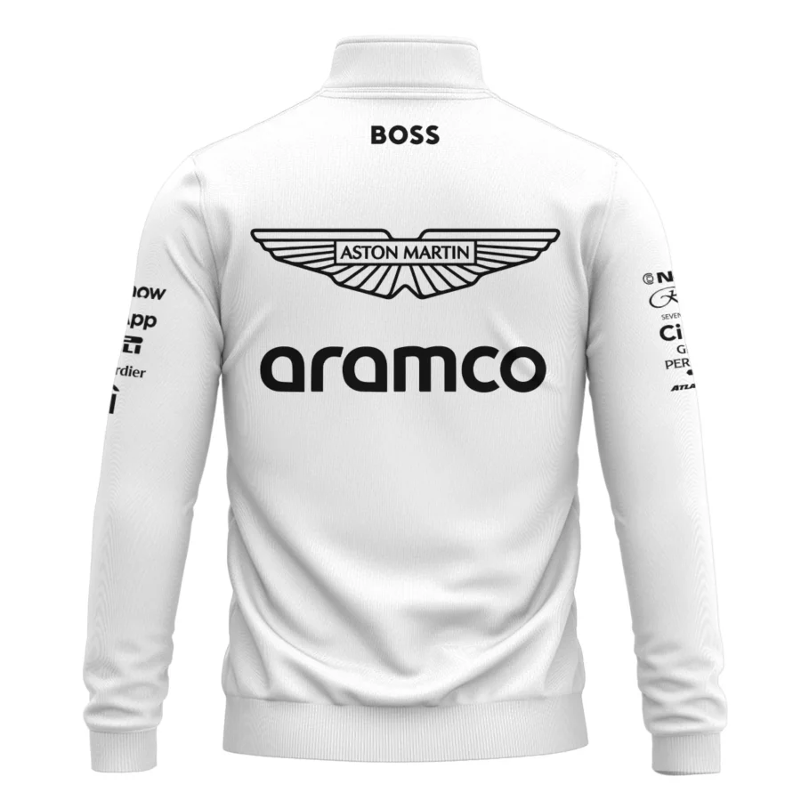 2025 Aston Martin F1 Team Suit Quarter-Zip Sweatshirt BLVA120725A06AMQZS