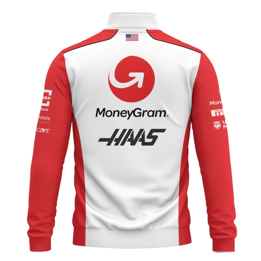 2025 Haas F1 Team Suit Quarter-Zip Sweatshirt BLVA150725A02HAASQZS