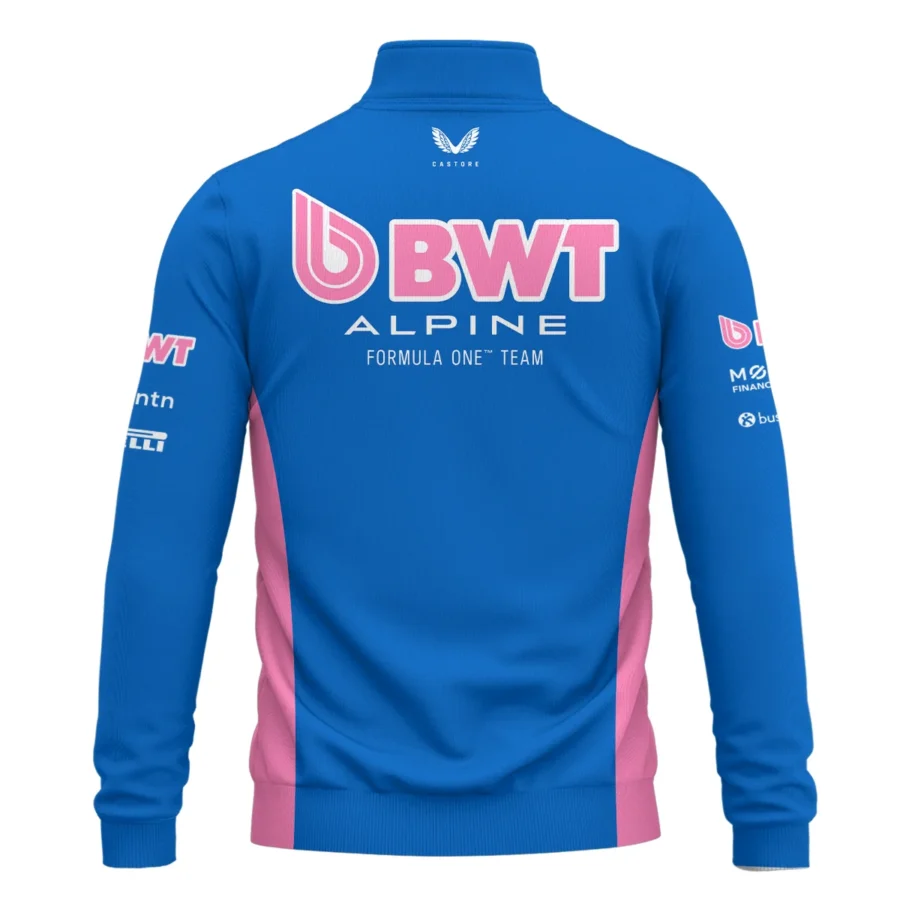 2025 Alpine F1 Race Suit Quarter-Zip Sweatshirt BLVA150725A03ALPQZS