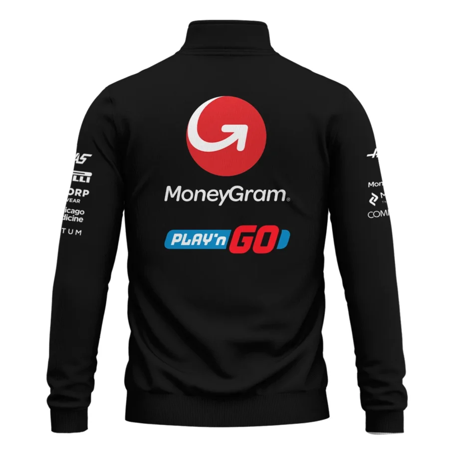 2025 Haas F1 Race Suit Quarter-Zip Sweatshirt BLVA150725A03HAASQZS
