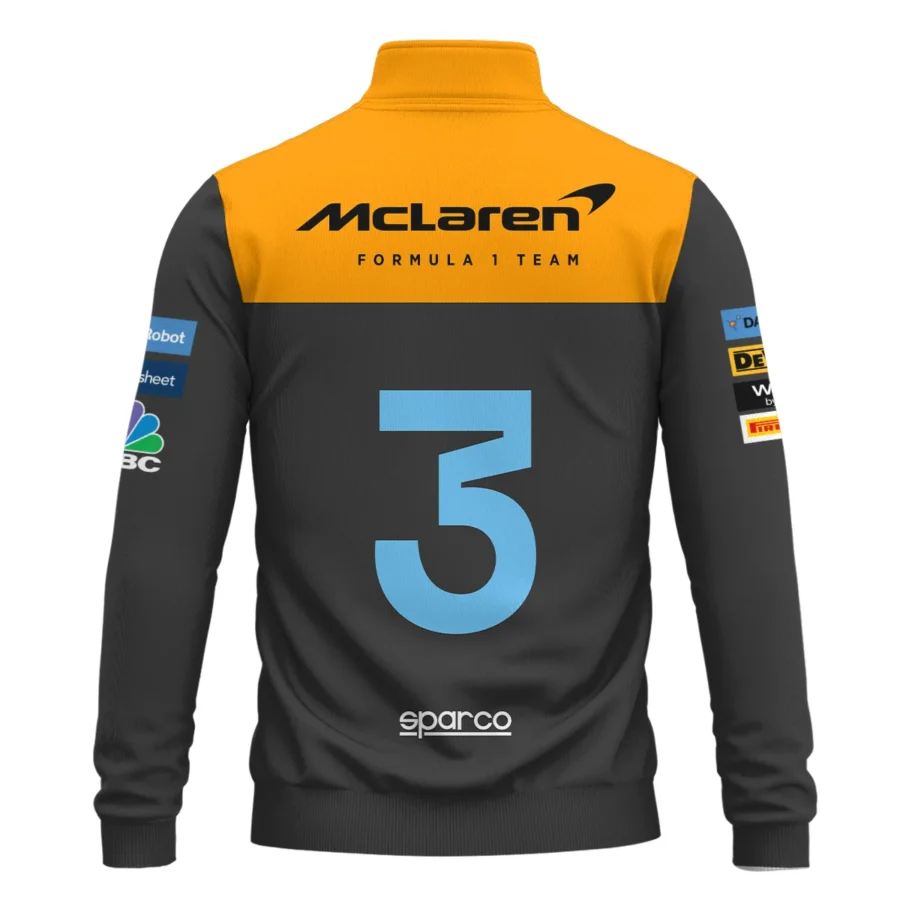 2022 Daniel Ricciardo McLaren F1 Team Race Suit Quarter-Zip Sweatshirt BLVA180725A06QZS