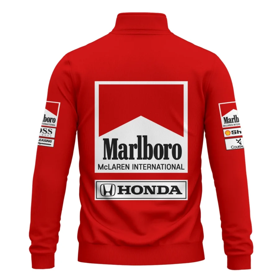 1989 Alain Prost Racing Costume Ferrari F1 Team Quarter-Zip Sweatshirt BLVAAP070725A01QZS