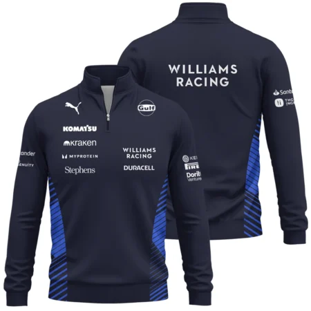 2025 Williams F1 Team Suit Quarter-Zip Sweatshirt BLVA080725A01WILQZS
