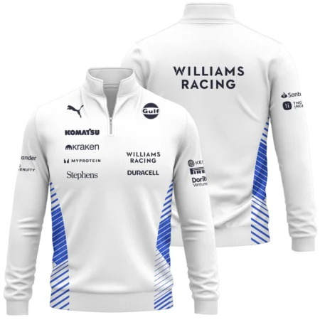 2025 Williams F1 Team Suit Quarter-Zip Sweatshirt BLVA080725A02WILQZS