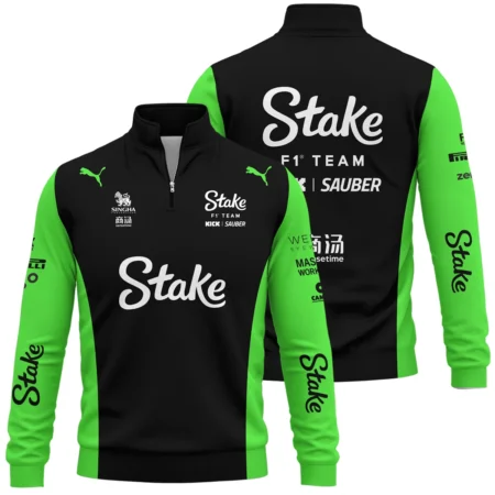 2025 Kick Sauber F1 Race Suit Quarter-Zip Sweatshirt BLVA100725A03KSQZS