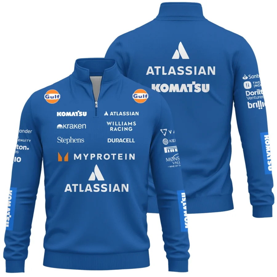 2025 Williams F1 Race Suit Quarter-Zip Sweatshirt BLVA100725A04WILQZS