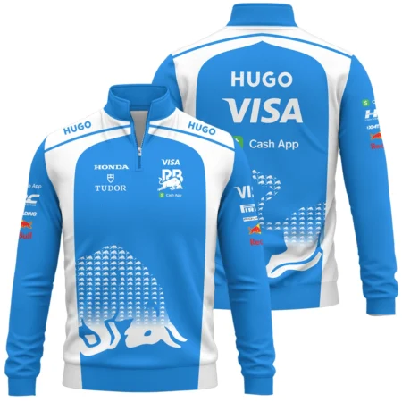 2025 Racing Bulls F1 Team Suit Quarter-Zip Sweatshirt BLVA110725A02RCBQZS