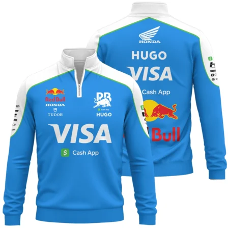 2025 Racing Bulls F1 Race Suit Quarter-Zip Sweatshirt BLVA110725A04RCBQZS