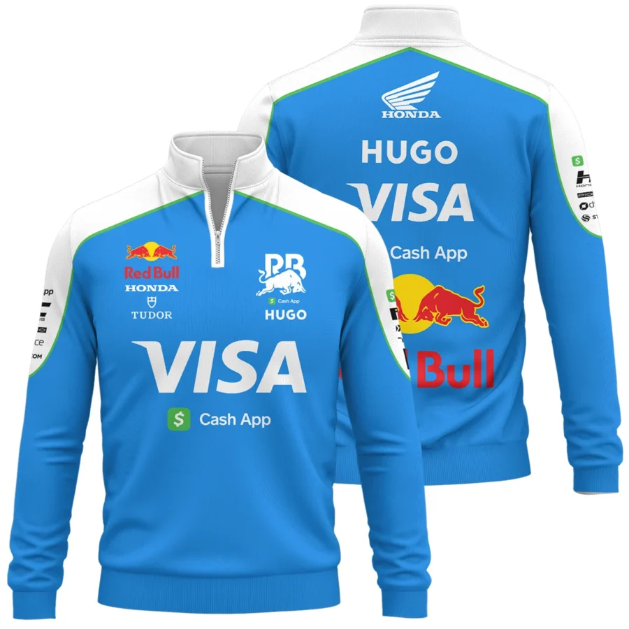 2025 Racing Bulls F1 Race Suit Quarter-Zip Sweatshirt BLVA110725A04RCBQZS