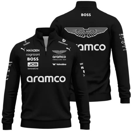 2025 Aston Martin F1 Team Suit Quarter-Zip Sweatshirt BLVA120725A05AMQZS