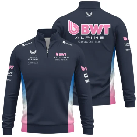 2025 Alpine F1 Team Suit Quarter-Zip Sweatshirt BLVA150725A01ALPQZS
