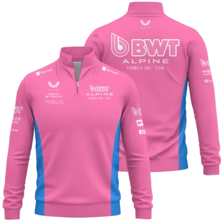 2025 Alpine F1 Team Suit Quarter-Zip Sweatshirt BLVA150725A02ALPQZS
