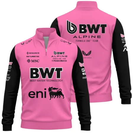 2025 Alpine F1 Team Suit Quarter-Zip Sweatshirt BLVA150725A04ALPQZS