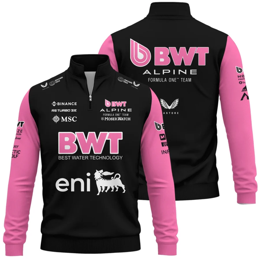 2025 Alpine F1 Team Suit Quarter-Zip Sweatshirt BLVA150725A05ALPQZS
