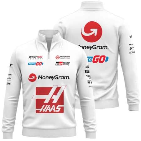 2025 Haas F1 Race Suit Quarter-Zip Sweatshirt BLVA150725HAAS04QZS