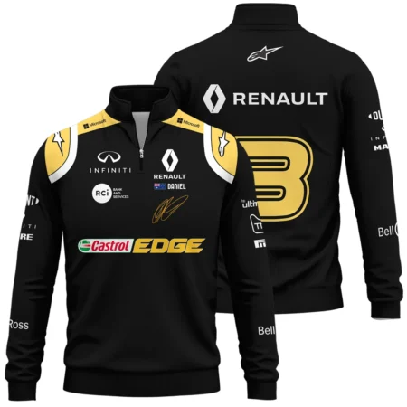 2019 Race Suit Uniform Quarter-Zip Sweatshirt For Fans BLVA180725A02QZS-1 CleanFit