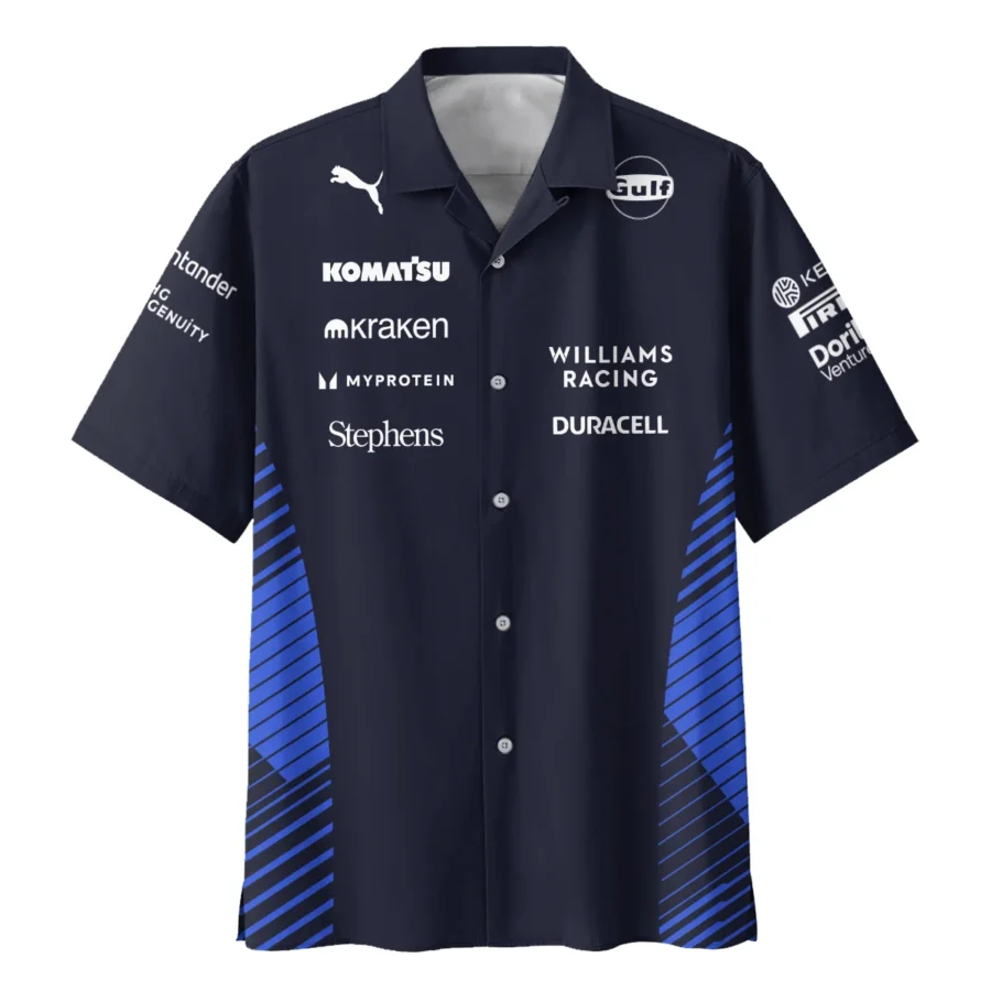 2025 Williams F1 Team Suit Hawaiian Shirt BLVA080725A01WILHW