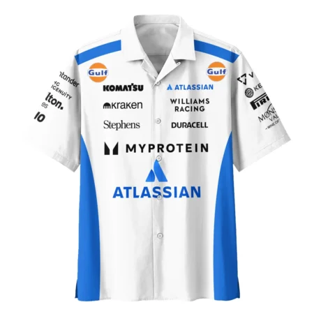 2025 Williams F1 Race Suit Hawaiian Shirt BLVA100725A03WILHW