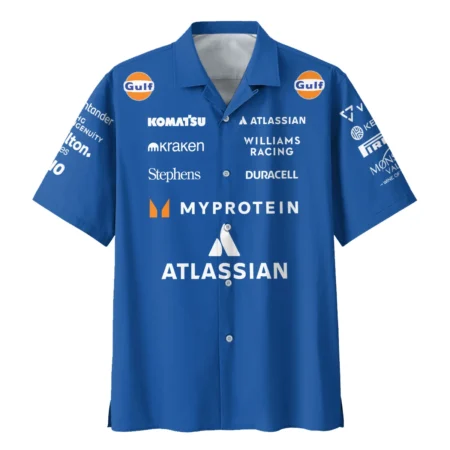 2025 Williams F1 Race Suit Hawaiian Shirt BLVA100725A04WILHW