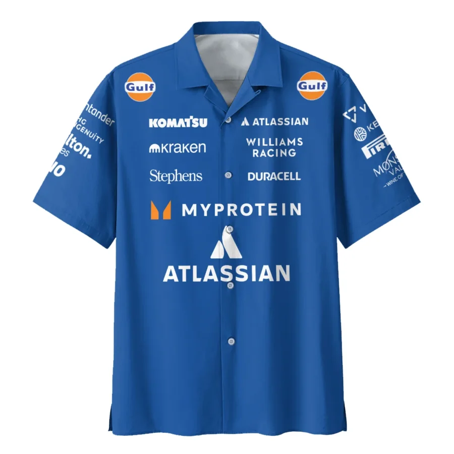 2025 Williams F1 Race Suit Hawaiian Shirt BLVA100725A04WILHW