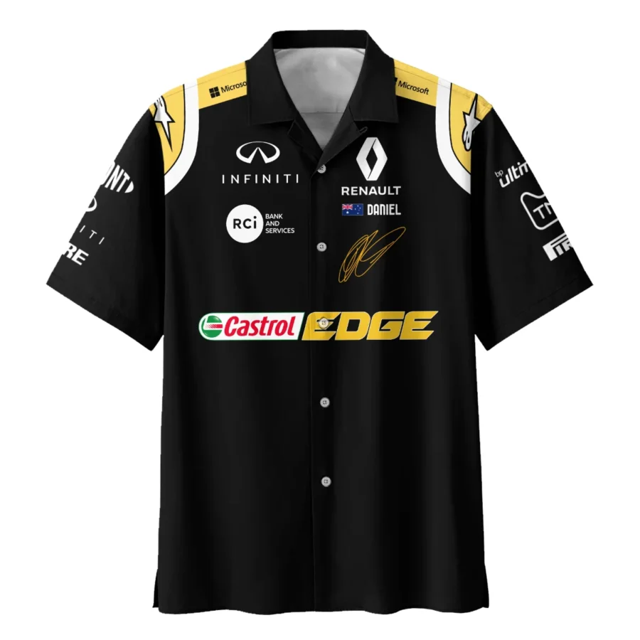 2019 Daniel Ricciardo Renault F1 Team Race Suit Hawaiian Shirt BLVA180725A02HW