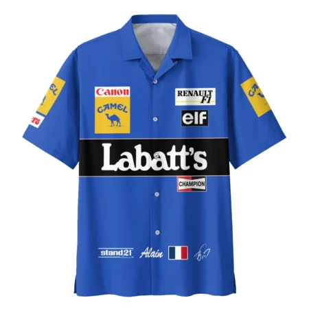 1993 Alain Prost Racing Suit Williams Renault F1 Team Hawaiian Shirt BLVAAP070725A03HW