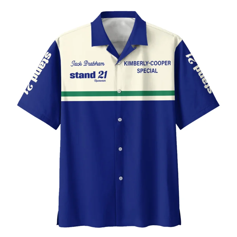 1990s Sir Jack Brabham Race IndyCar Suit Hawaiian Shirt BLVAJB070725A02HW