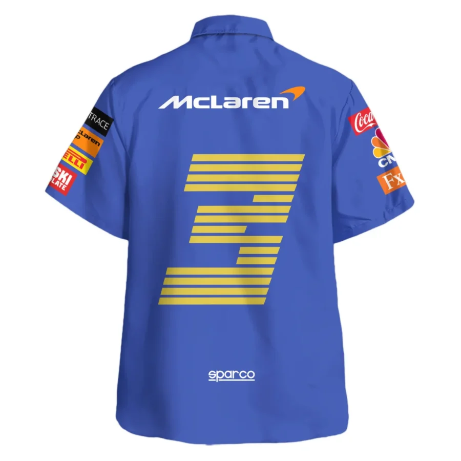 2021 Daniel Ricciardo McLaren F1 Team Race Suit Hawaiian Shirt BLVA180725A03HW