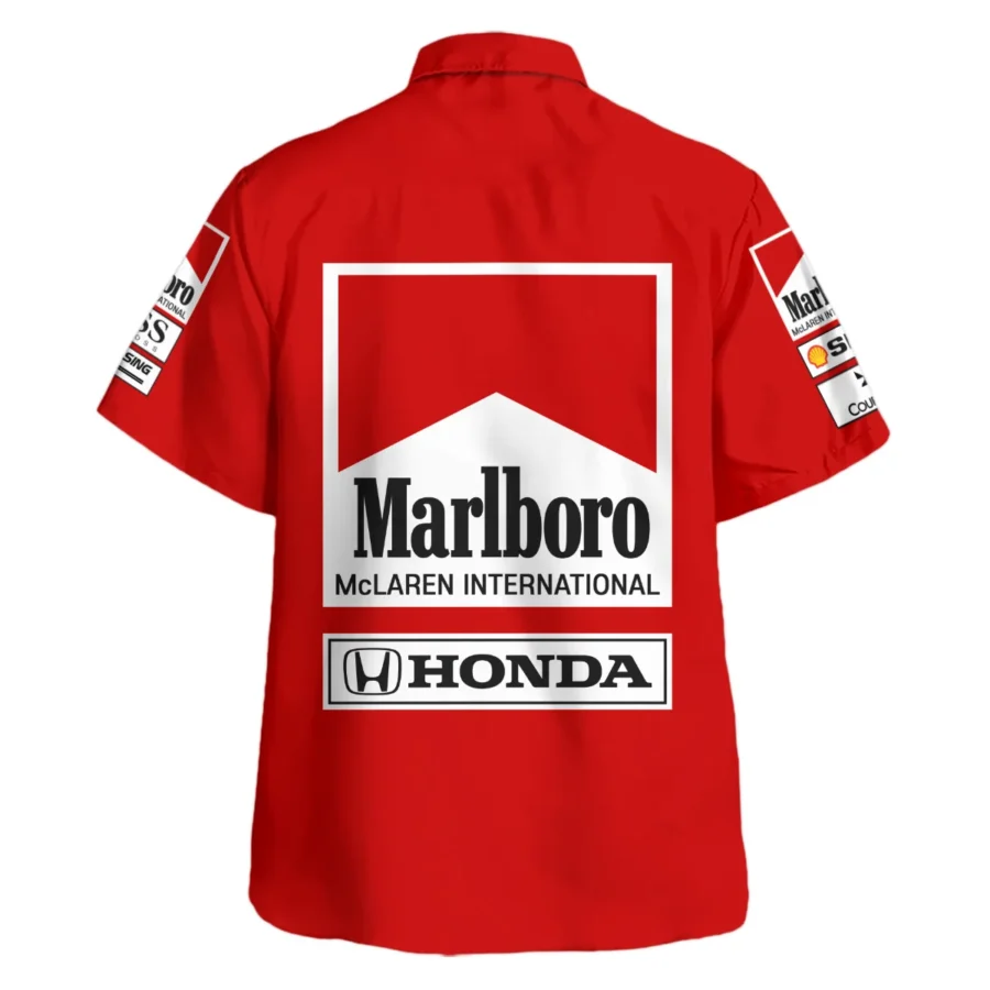 1989 Alain Prost Racing Costume Ferrari F1 Team Hawaiian Shirt BLVAAP070725A01HW