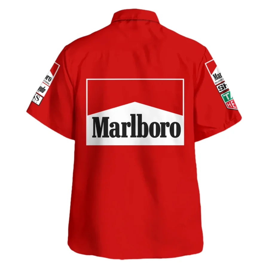 1985 Alain Prost Racing Suit McLaren F1 Team Hawaiian Shirt BLVAAP070725A04HW