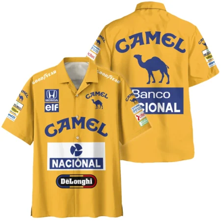 1987 Ayrton Senna Camel Honda Formula 1 Racing Team Hawaiian Shirt BL3725A5HW