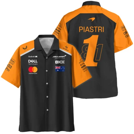 From #81 To #1 Oscar Piastri McLaren F1 Limited Edition Hawaiian Shirt BL4725A1HW