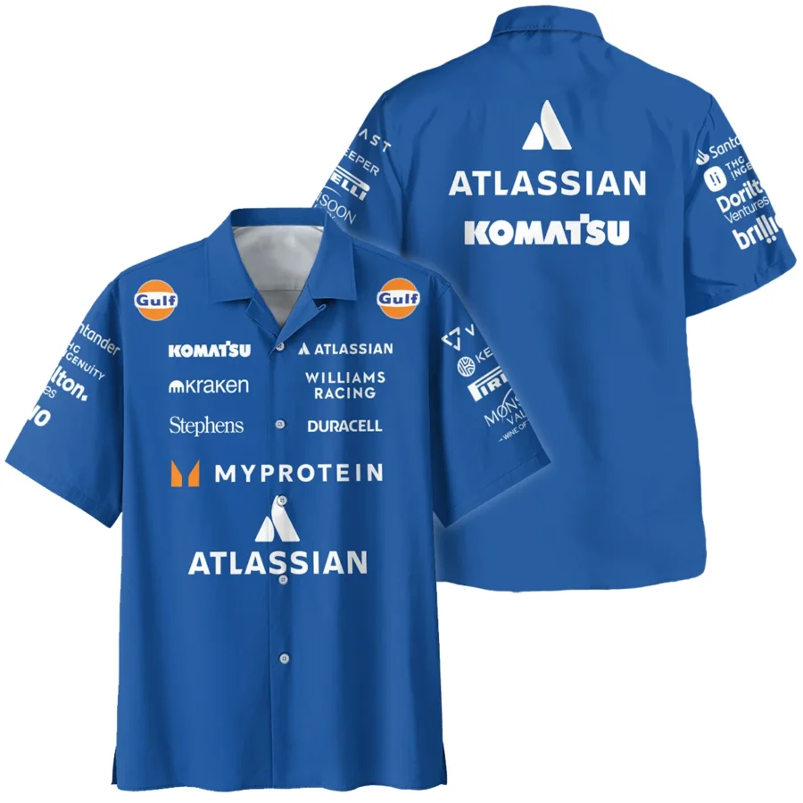 2025 Williams F1 Race Suit Hawaiian Shirt BLVA100725A04WILHW