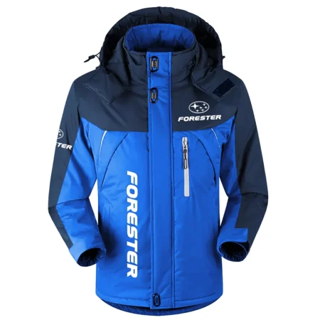 Forester Exclusive Logo Outdoor Plush Charging Suit Waterproof Windproof Jacket Detachable Hood BLC21525A1FST