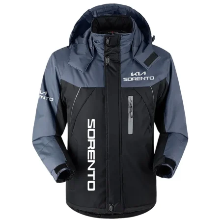 Sorento Exclusive Logo Outdoor Plush Charging Suit Waterproof Windproof Jacket Detachable Hood BLC21525A1SRT