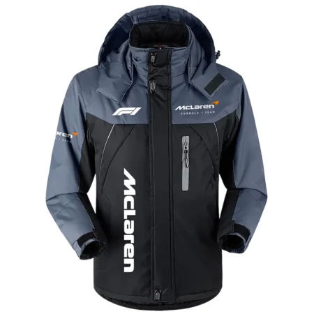 McLaren F1 Team Exclusive Logo Outdoor Plush Charging Suit Waterproof Windproof Jacket Detachable Hood BLF130525A1MCL