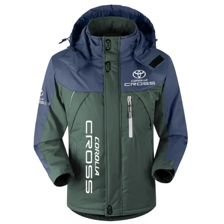Corolla Cross Exclusive Logo Outdoor Plush Charging Suit Waterproof Windproof Jacket Detachable Hood BLC21525A1CCR