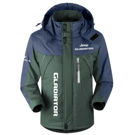 Gladiator Exclusive Logo Outdoor Plush Charging Suit Waterproof Windproof Jacket Detachable Hood BLC21525A1GDT