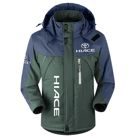 HiAce Exclusive Logo Outdoor Plush Charging Suit Waterproof Windproof Jacket Detachable Hood BLC21525A1HIA